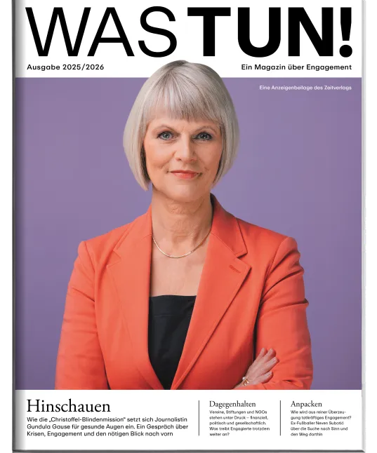 Was Tun Ausgabe 2025/2026 Titelseite mit Gundula Gause